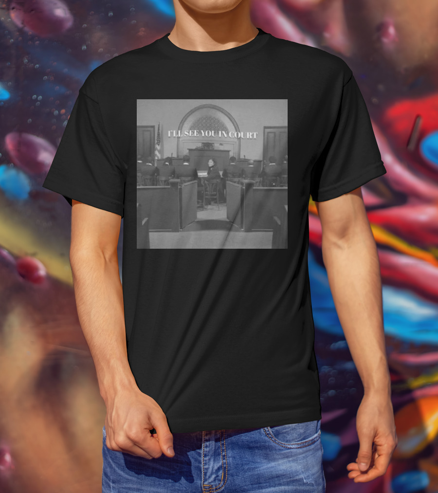 Queen Naija I'll See You In Court Vintage Courtroom Scene T-Shirt