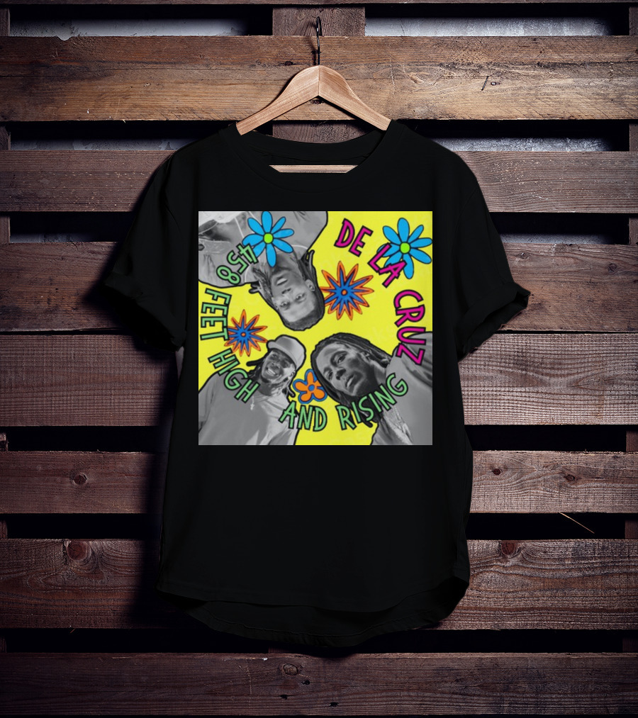 De La Cruz 458 Feet High And Rising Psychedelic Baseball Legend T-Shirt