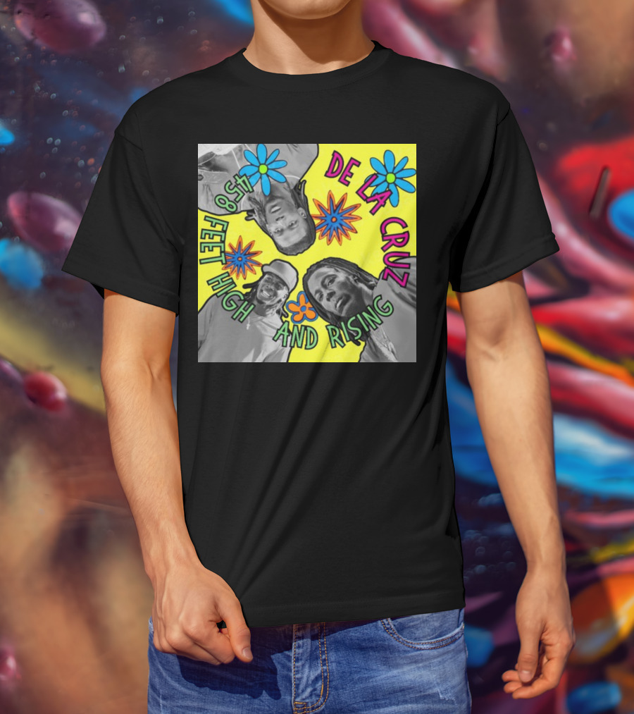 De La Cruz 458 Feet High And Rising Psychedelic Baseball Legend T-Shirt