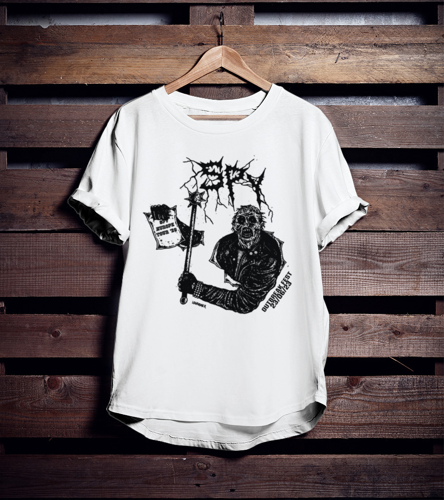 Spy Worldwide Outbreak Fest 23-06/25 Metal Zombie T-Shirt