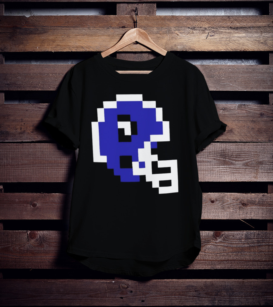 Thatsgoodsports 8 Bit New Retro Football Helmet T-Shirt