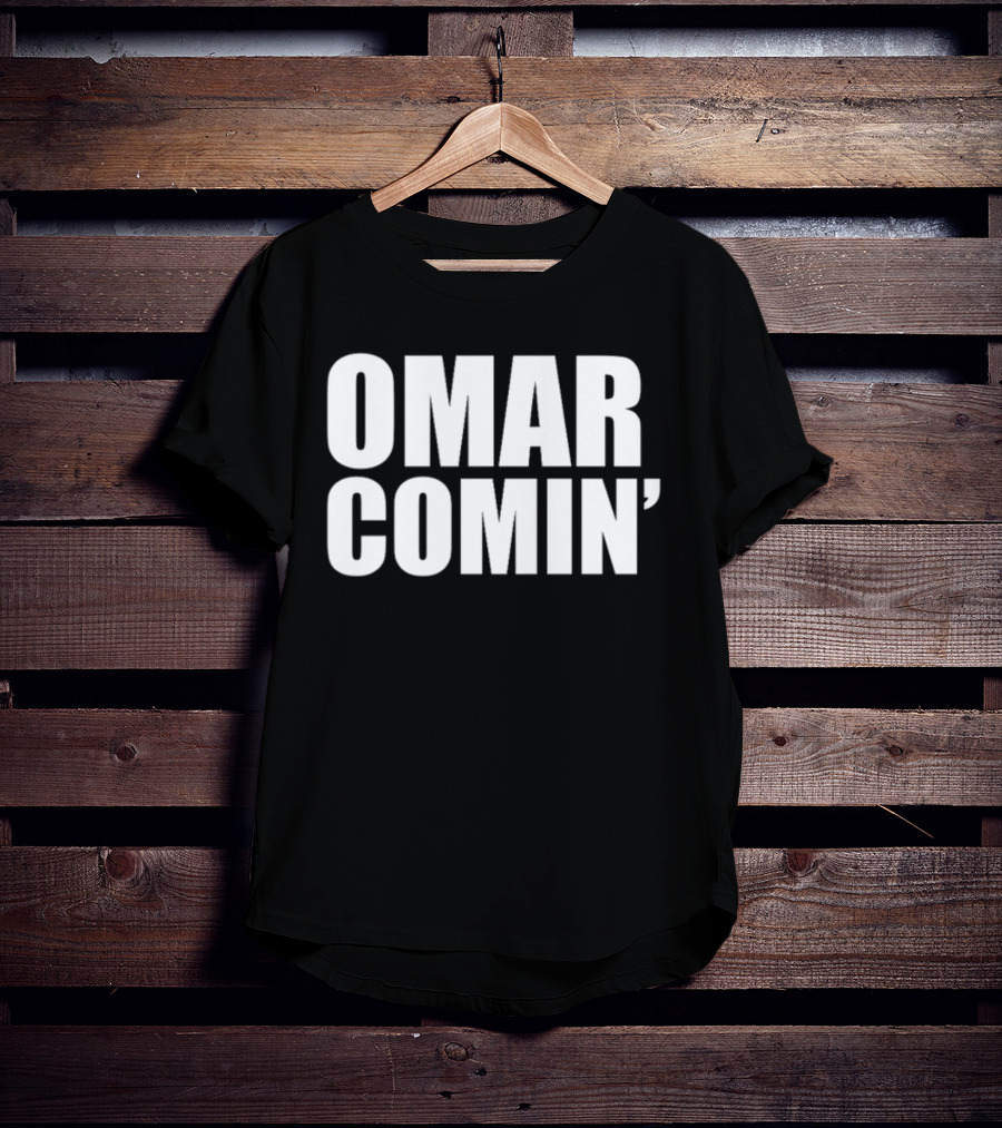 The Cure Wearing Omar Comin' Text T-Shirt