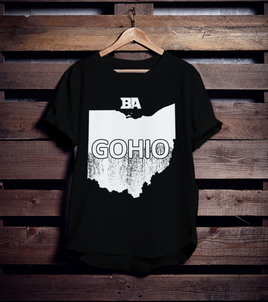 BA GOHIO Ohio Map T-Shirt