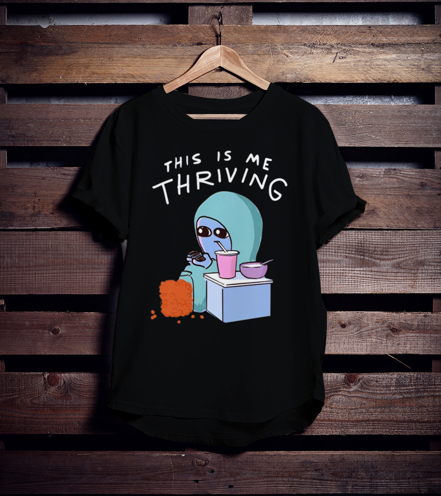 This Is Me Thriving Blanket Creature With Snacks T-Shirt