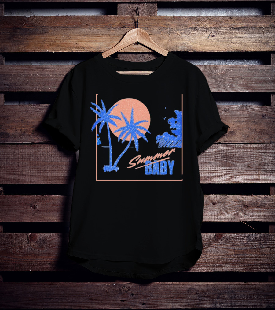 Summer Baby Tropical Sunset Vibes T-Shirt