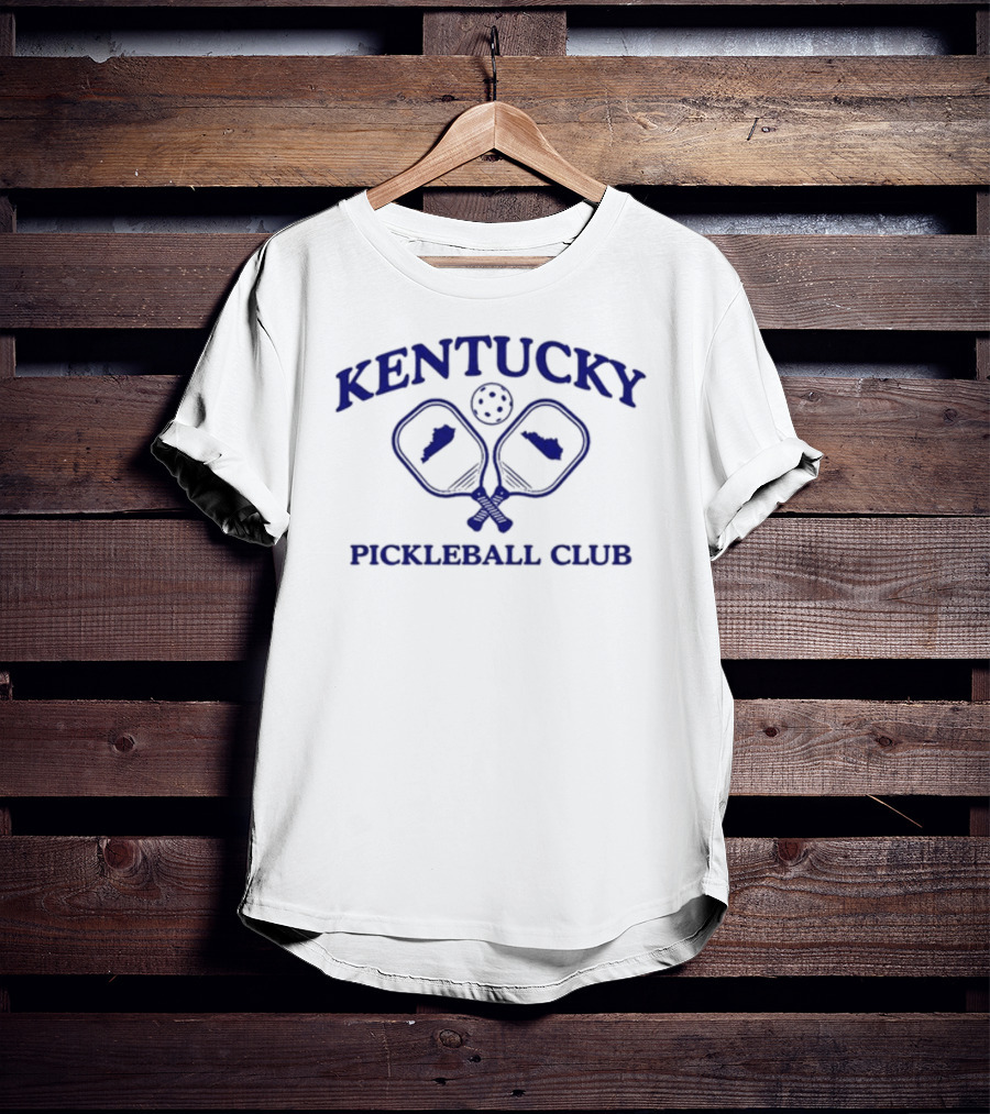 Kentucky Pickleball Club With State Paddle Graphics T-Shirt