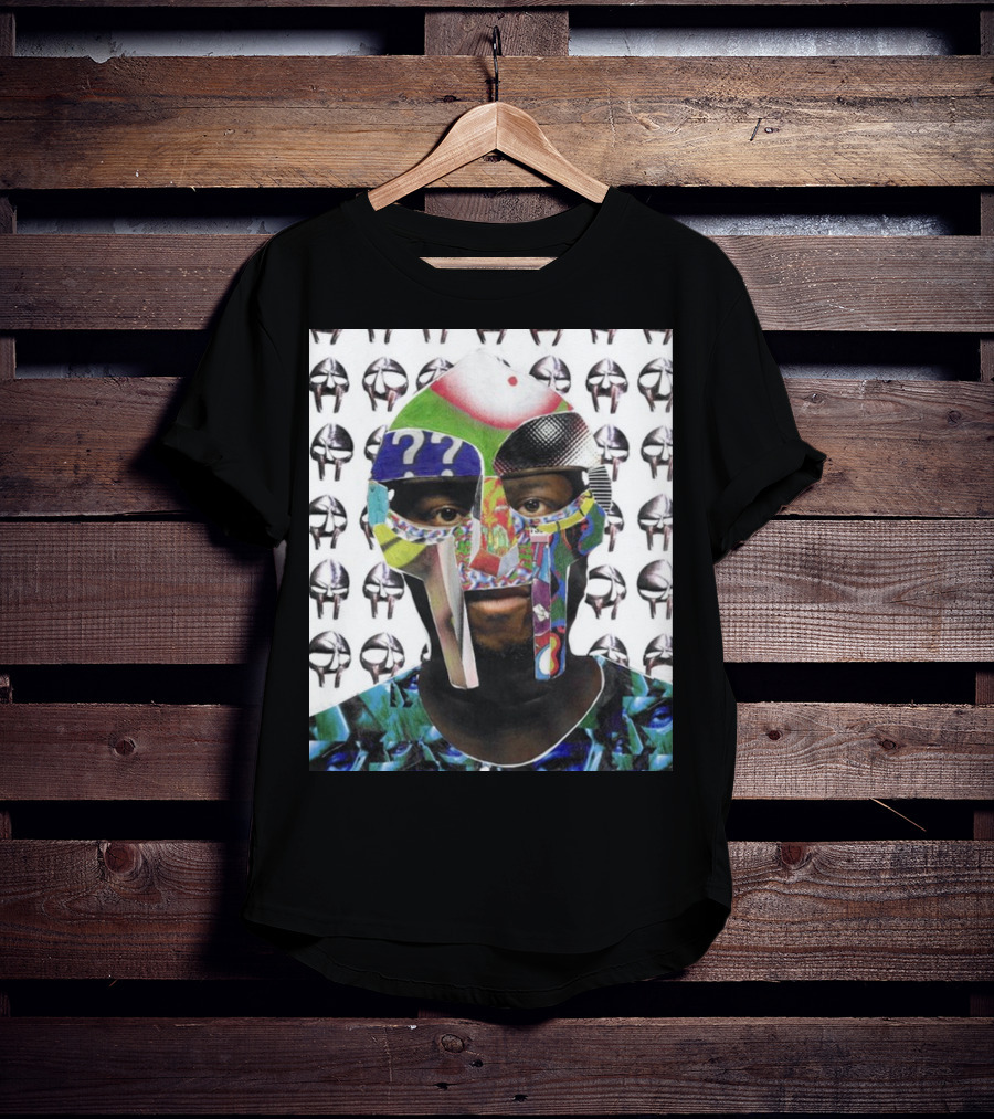 Ian Woods MF Doom Collage Mask T-Shirt