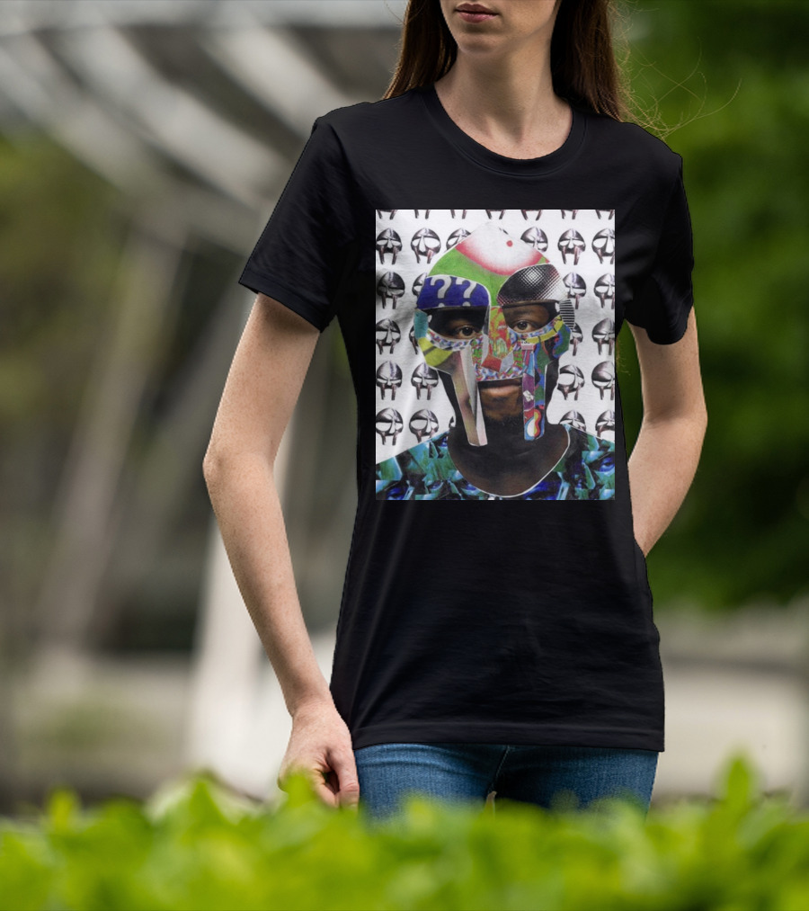 Ian Woods MF Doom Collage Mask T-Shirt