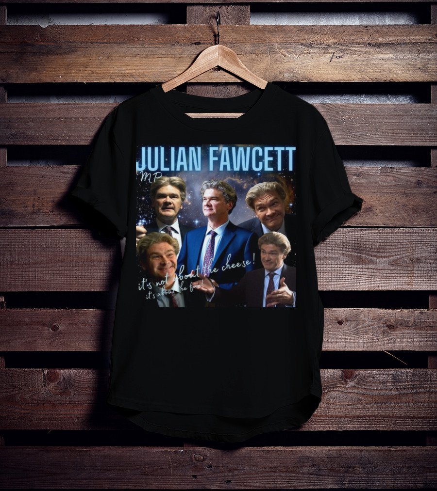 Julian Fawcett Mp It's Not About The Cheese It's About The Fun Multi-Pose Universe T-Shirt