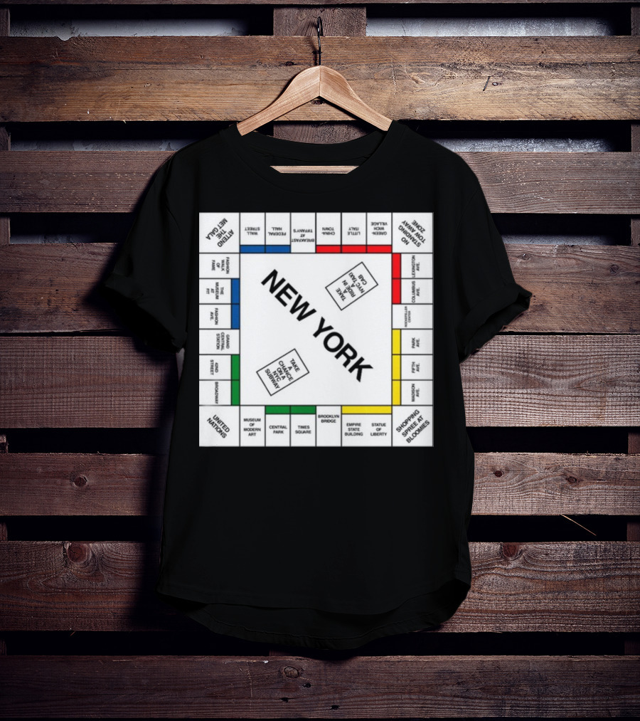 New York Monopoly Board Carrie Bradshaw Edition T-Shirt