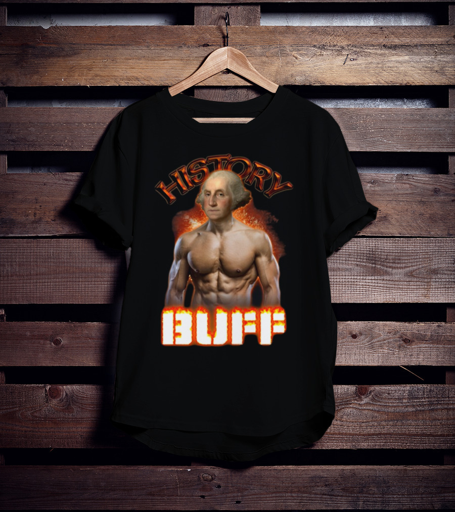 History Buff George Washington Bodybuilder T-Shirt