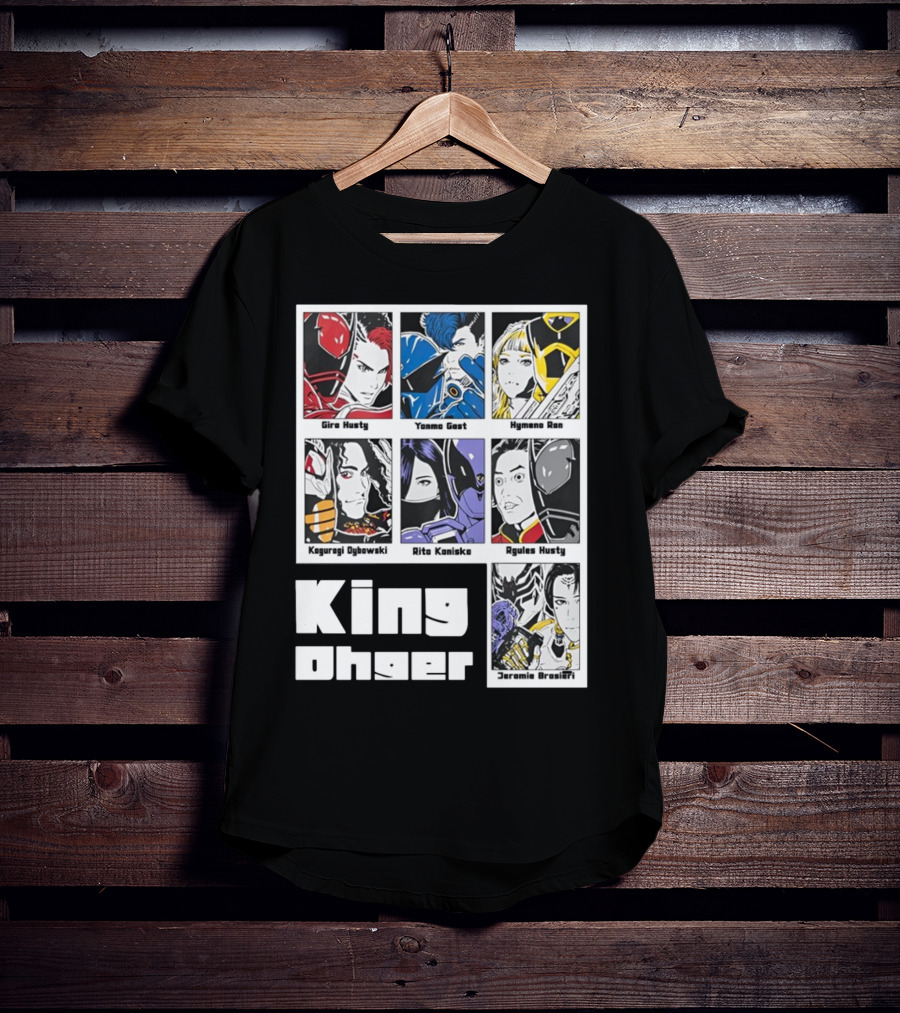 Kingohger Gira Husty Yanma Gast Hymeno Ran Kaguragi Dybowski Rita Kaniska Ryules Husty Jeramie Brasieri T-Shirt