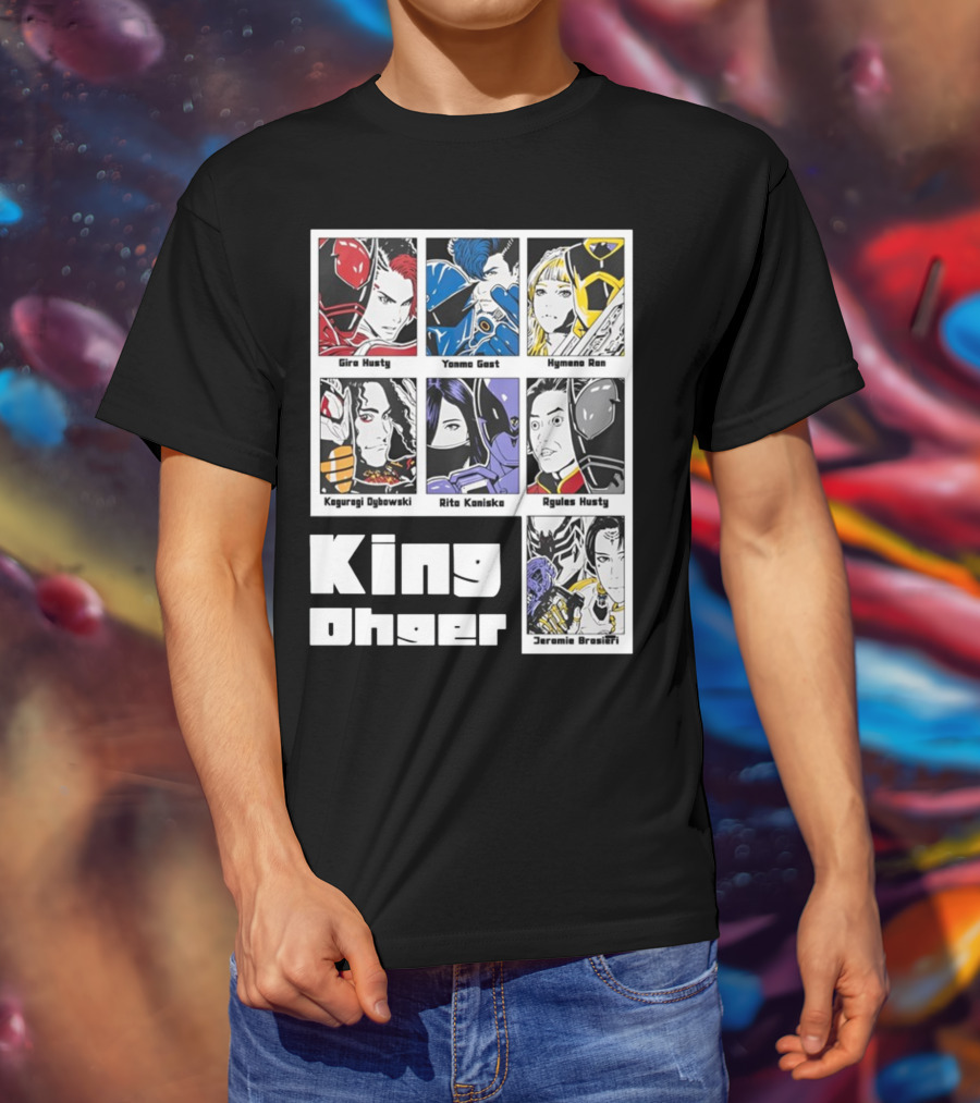 Kingohger Gira Husty Yanma Gast Hymeno Ran Kaguragi Dybowski Rita Kaniska Ryules Husty Jeramie Brasieri T-Shirt