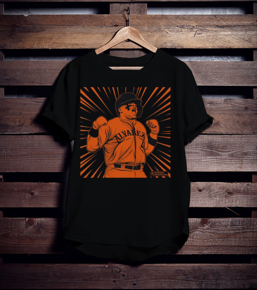 Athlete Logos Beast Alvarez Baseball Starburst T-Shirt