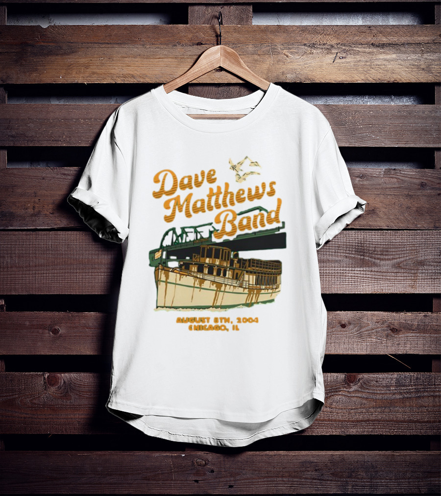 Dave Matthews Band August 8th 2004 Chicago IL Riverboat T-Shirt