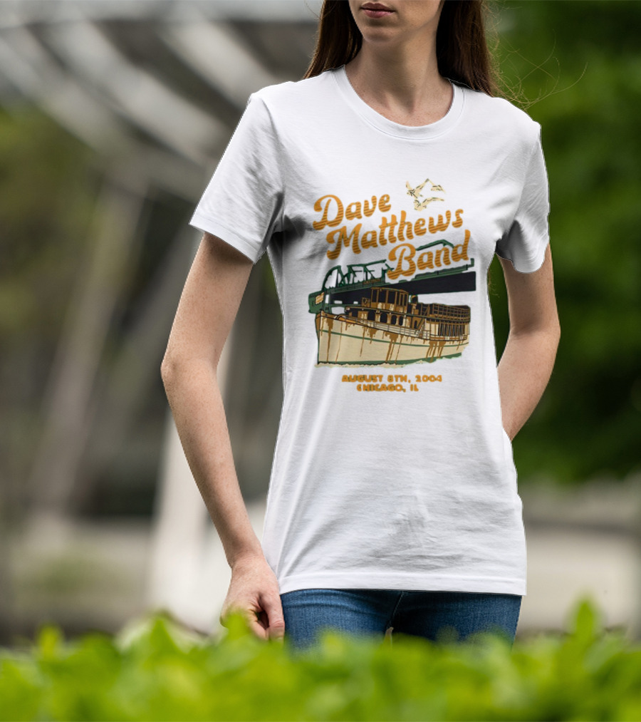 Dave Matthews Band August 8th 2004 Chicago IL Riverboat T-Shirt