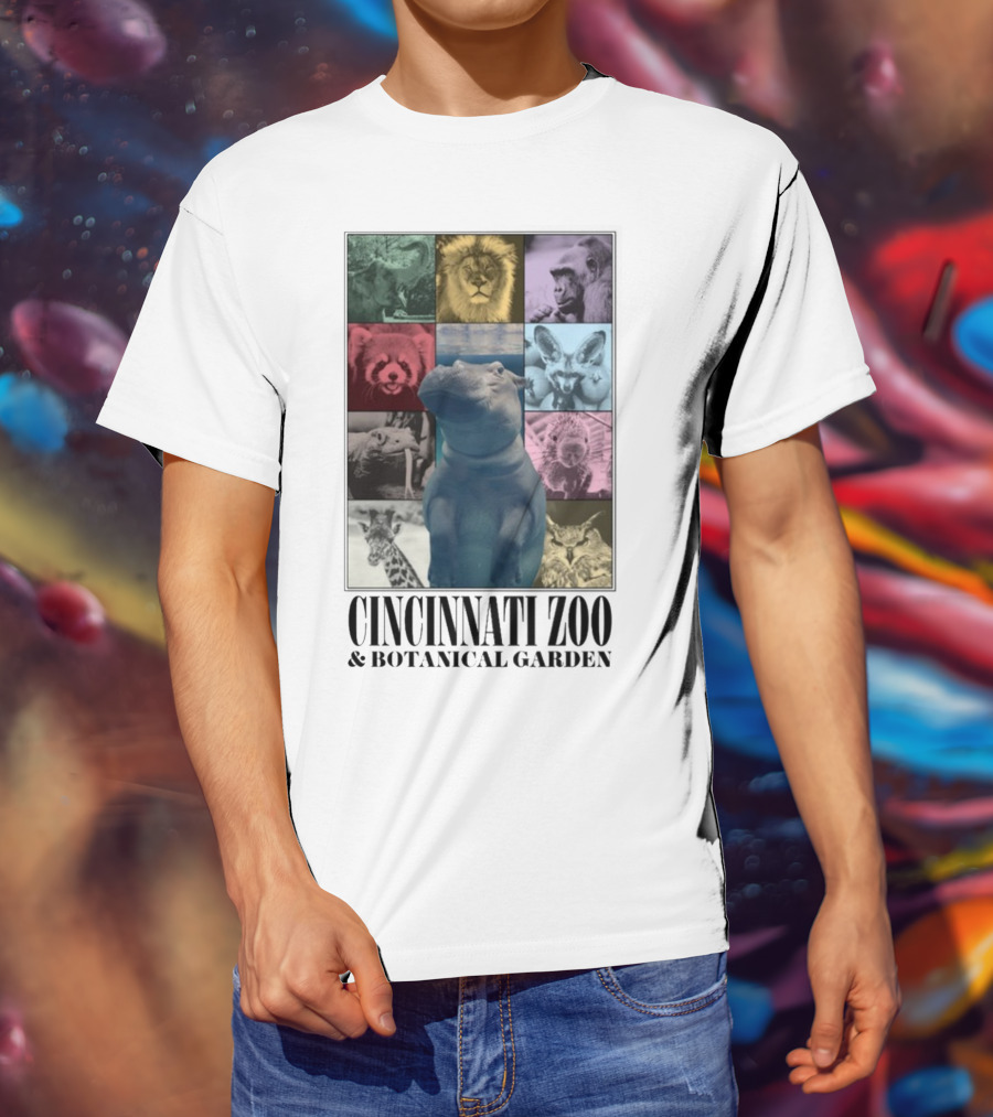 Cincinnati Zoo And Botanical Garden Animal Collage Cnz Eras T-Shirt