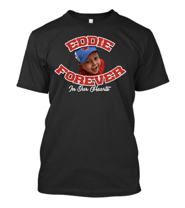 Eddie Forever Blue Cap Smiling Face Heartwarming Memory T-Shirt