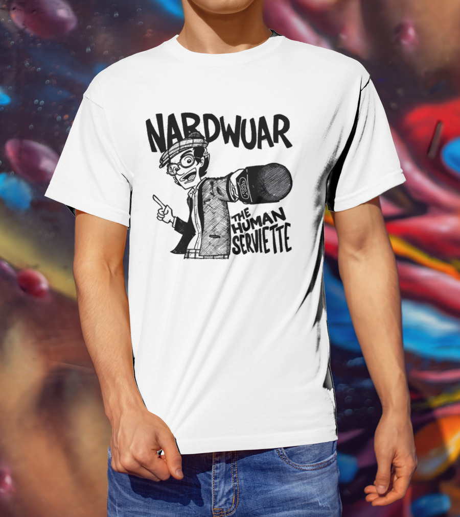 Nardwuar The Human Serviette Mic Rap Alert T-Shirt