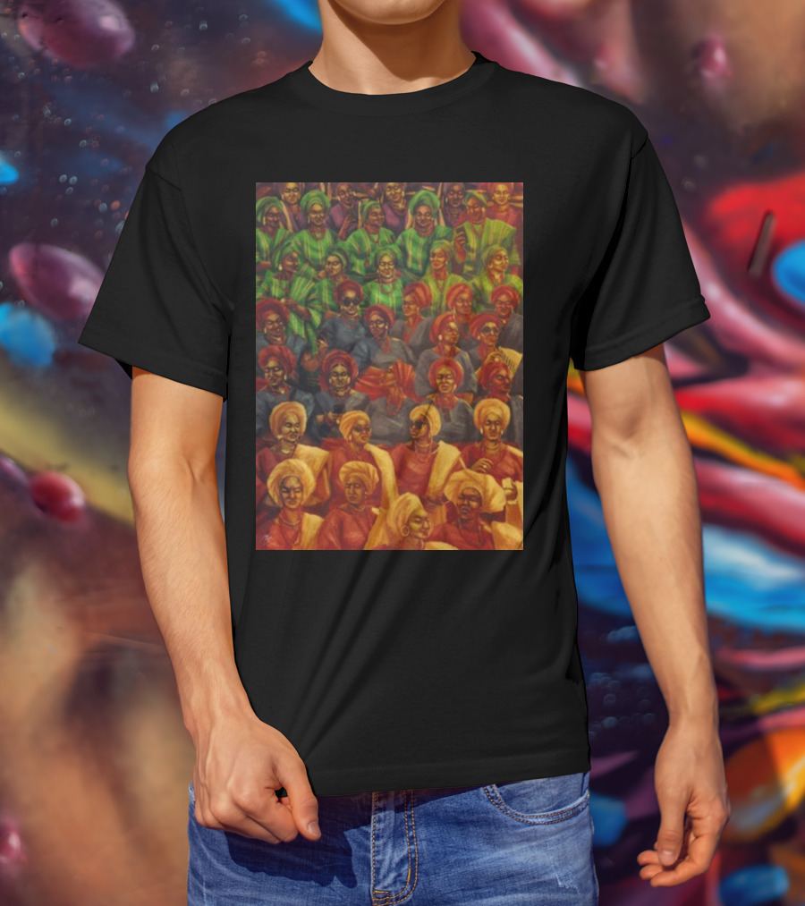 Shutabug Ojude Oba Celebratory Gathering In Vibrant Traditional Attire T-Shirt