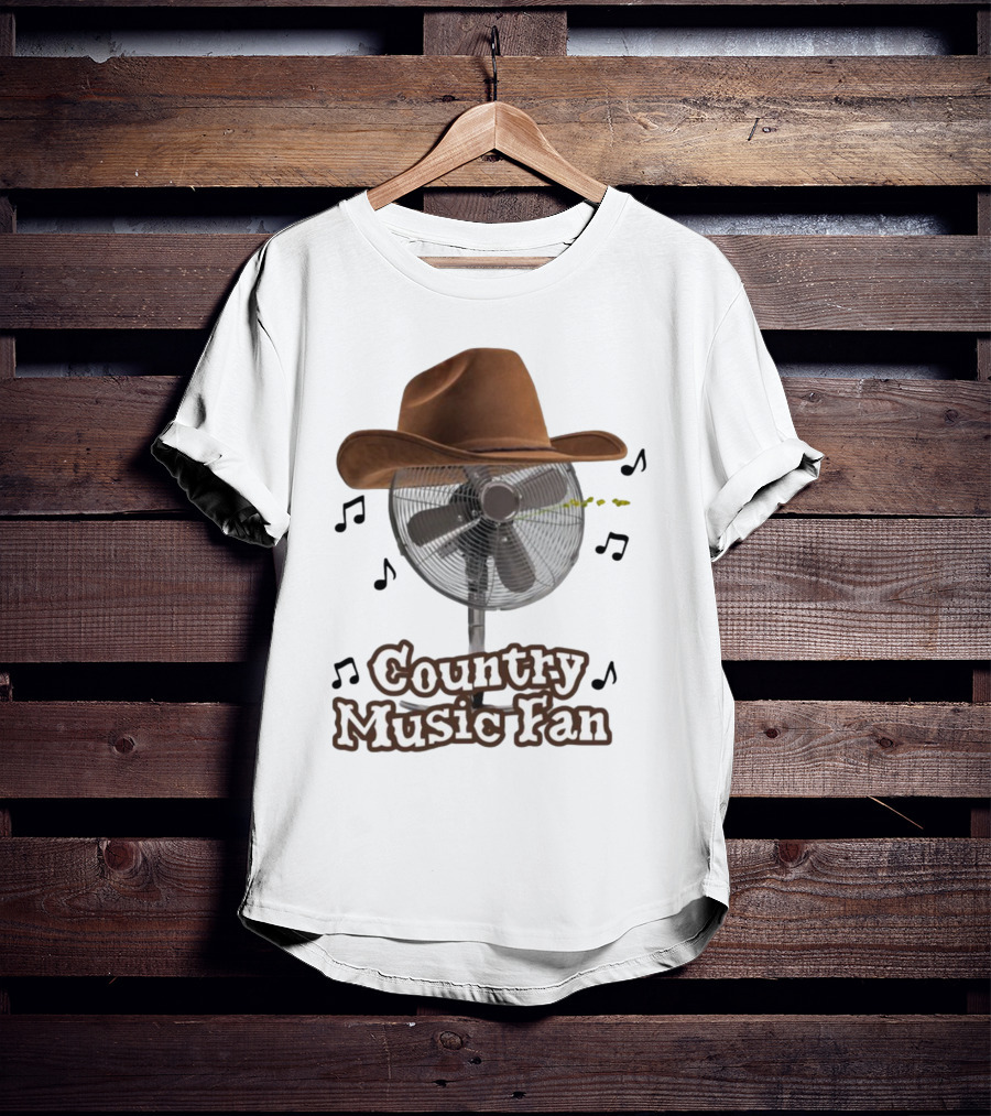 Country Music Fan Cowboy Hat With Musical Notes T-Shirt