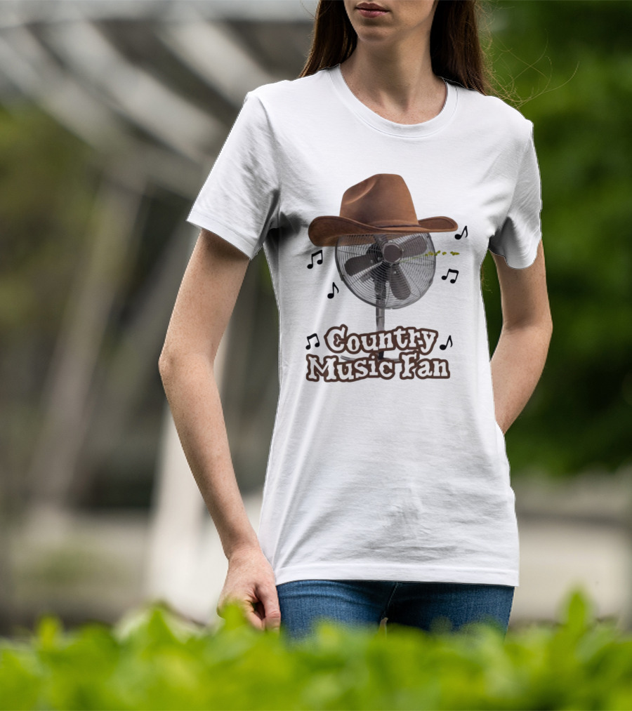 Country Music Fan Cowboy Hat With Musical Notes T-Shirt
