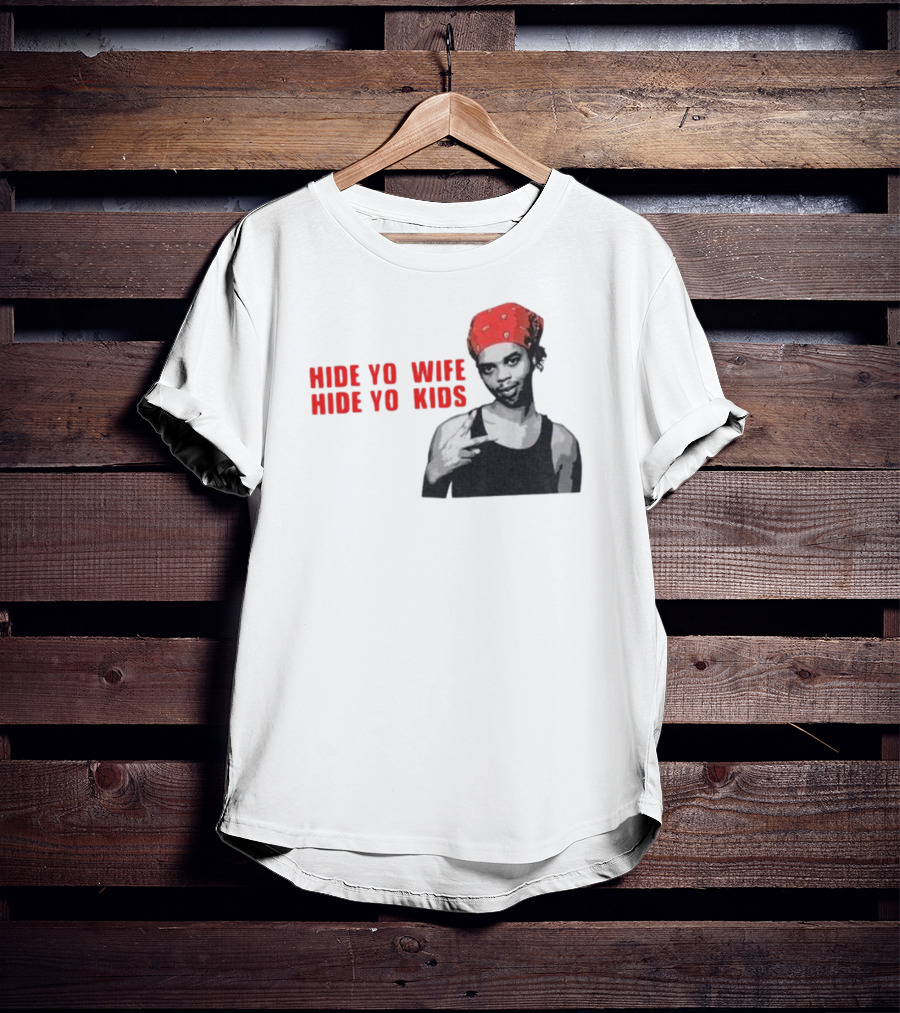 Hide Yo Wife Hide Yo Kids Viral Meme Red Bandana Image T-Shirt