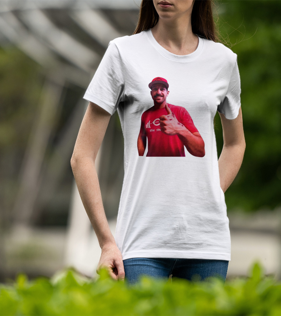 Stay Steer Thumbs Up Cincinnati Red Cap T-Shirt