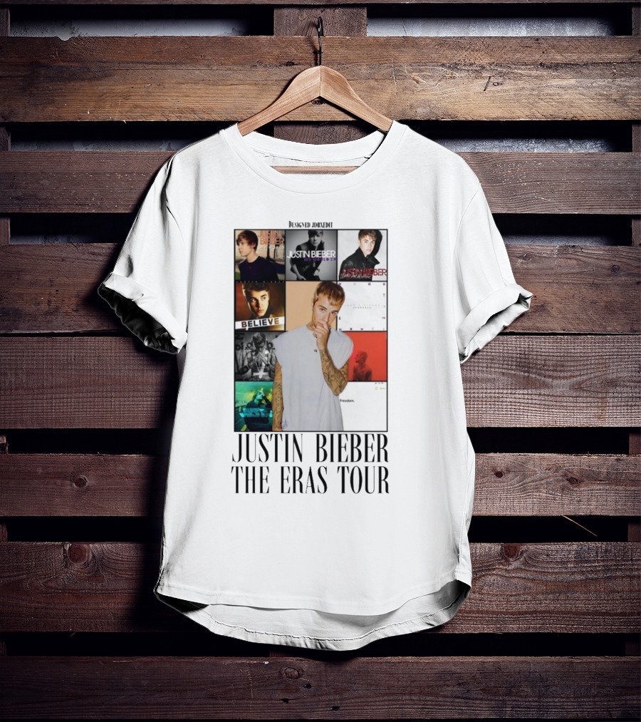 Justin Bieber Album Collage The Eras Tour T-Shirt