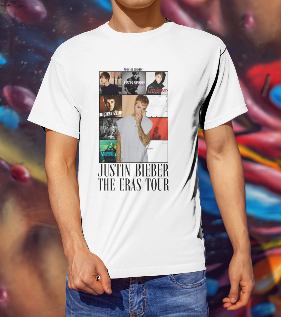 Justin Bieber Album Collage The Eras Tour T-Shirt