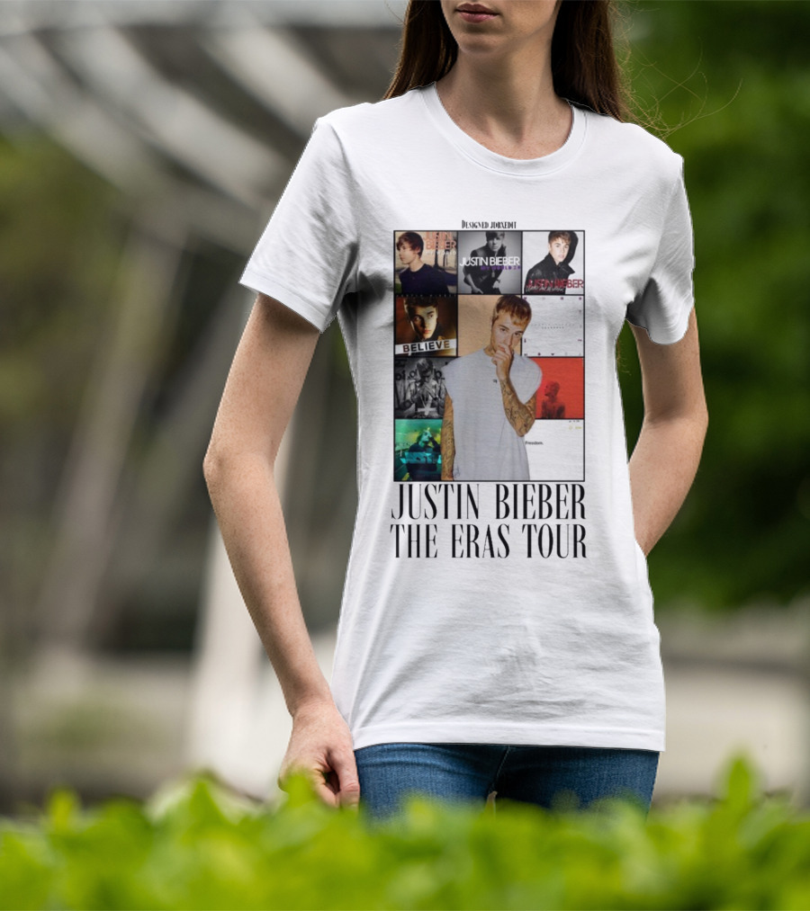 Justin Bieber Album Collage The Eras Tour T-Shirt