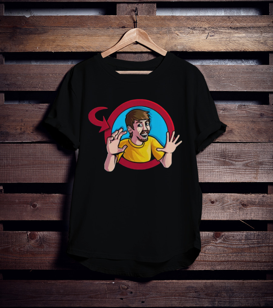 Skitzy Comms Closed Mistahbeeastred Character Circle T-Shirt