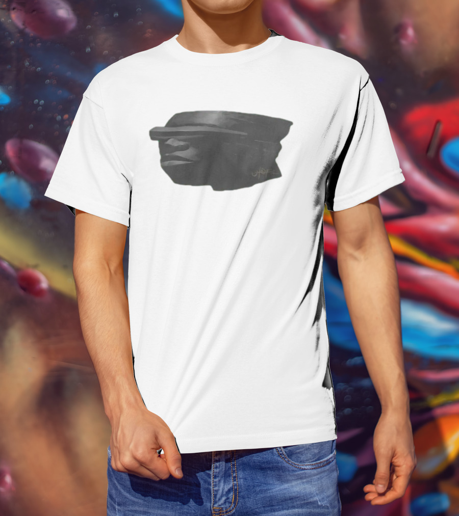 Topia Pack C2 Abstract Stone Face By UDOPIA T-Shirt