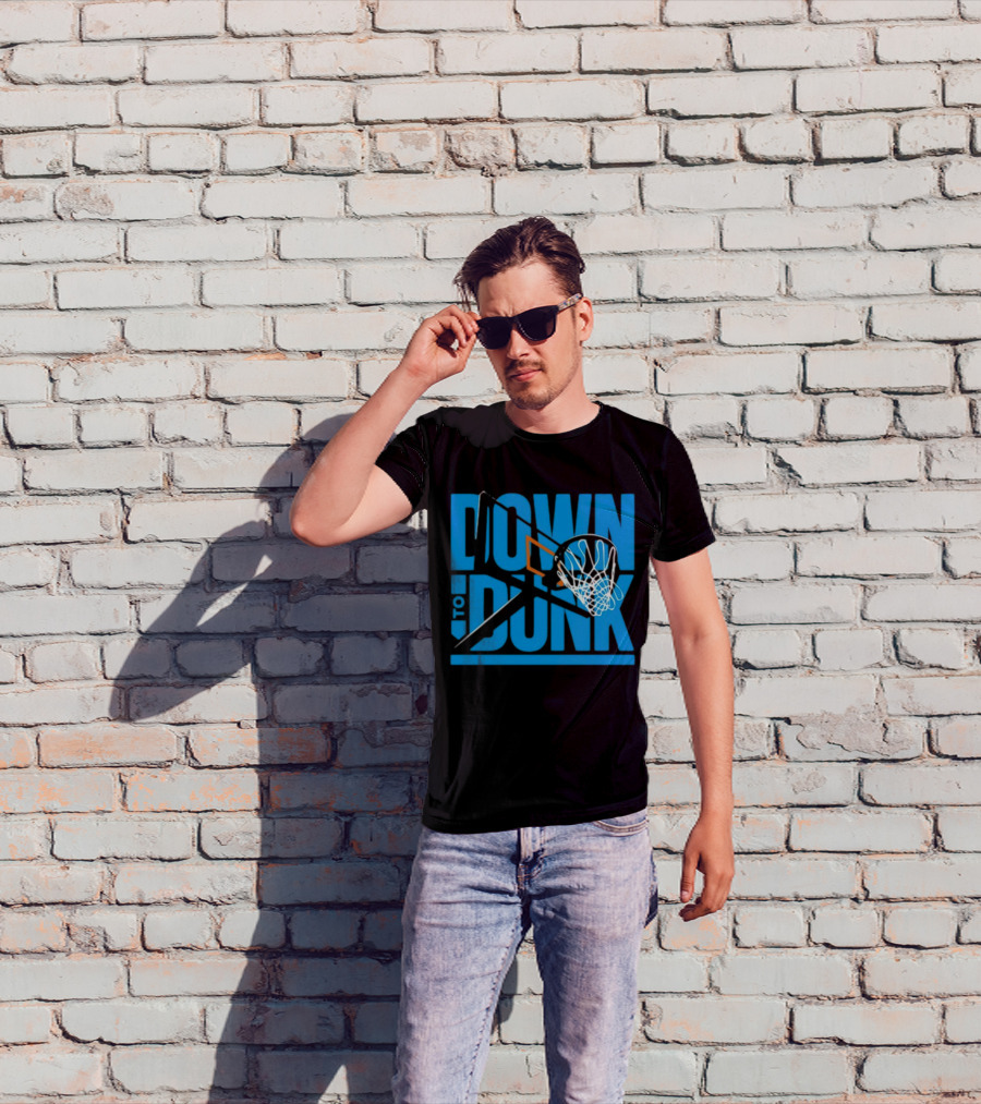Dave Abbott Down To Dunk Basketball Hoop T-Shirt