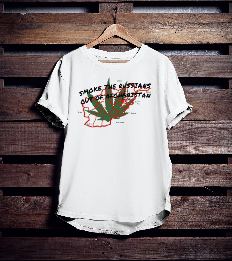 Smoke The Russians Out Of Afghanistan Map T-Shirt