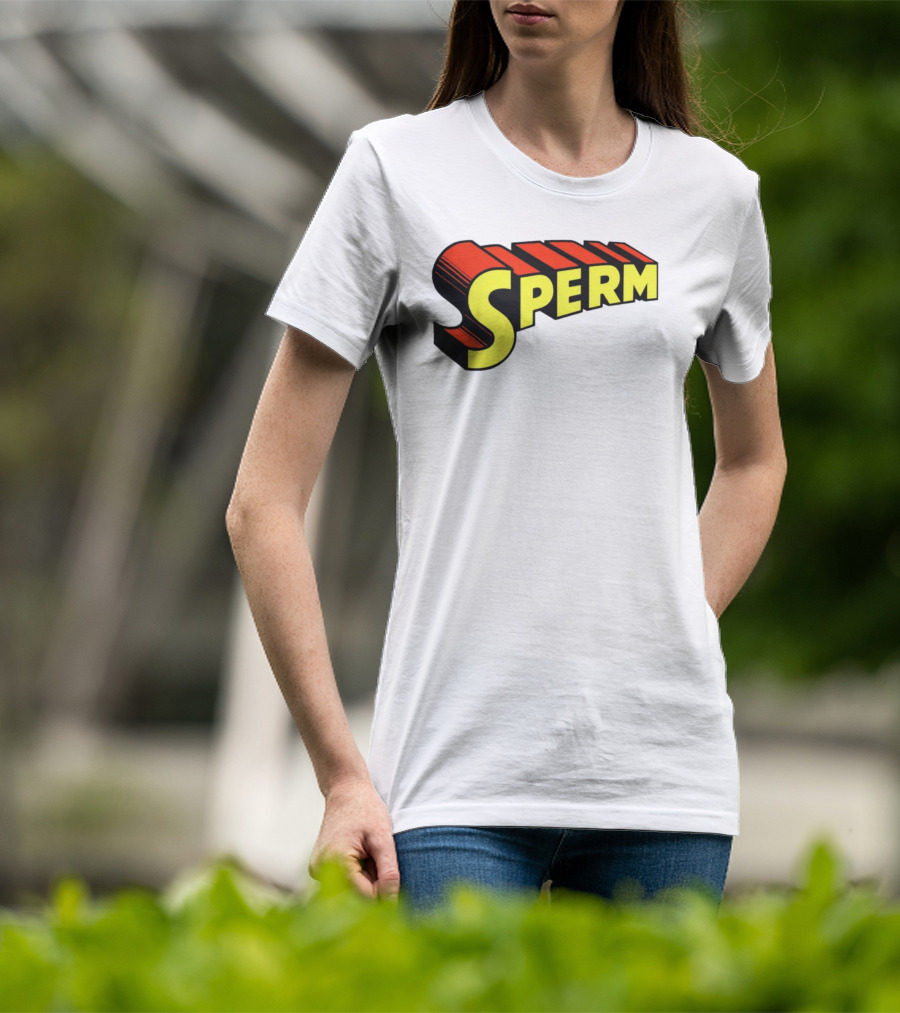 Strange Superman Style Text Sperm Gorangligovic T-Shirt