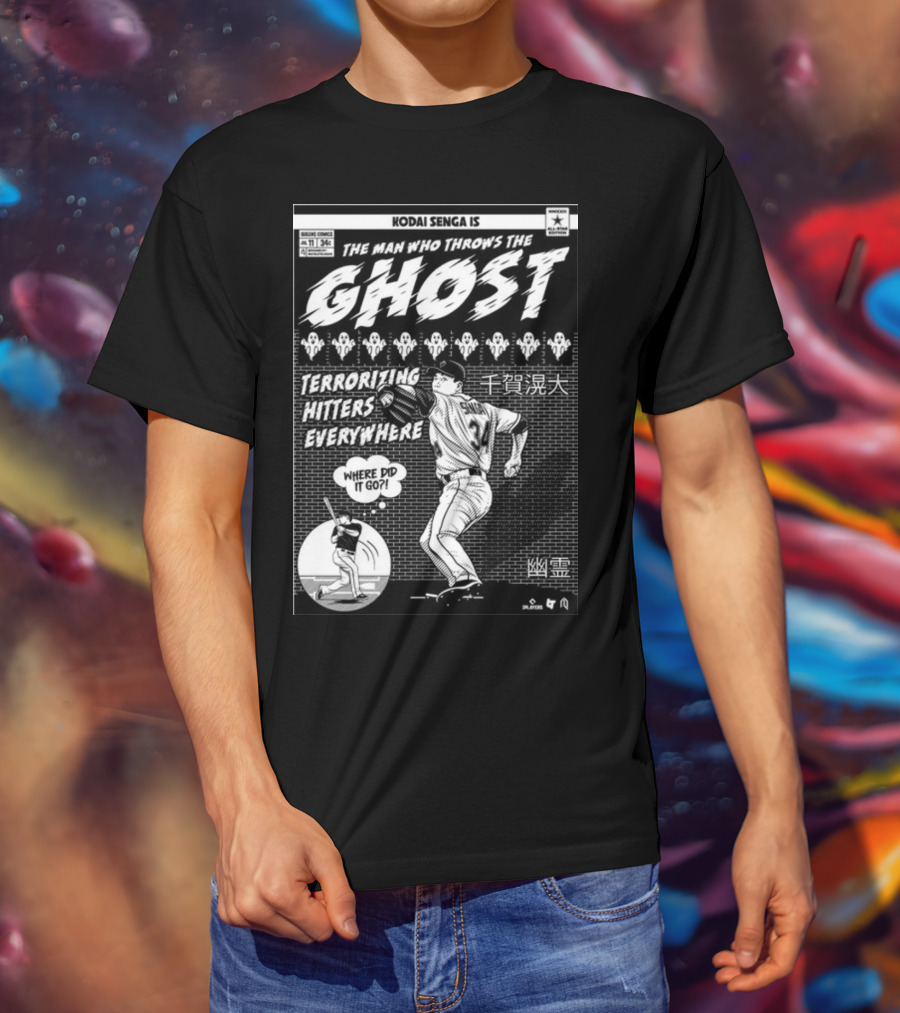 Kodai Senga Is The Man Who Throws The Ghost Terrorizing Hitters Everywhere Where Did It Go T-Shirt
