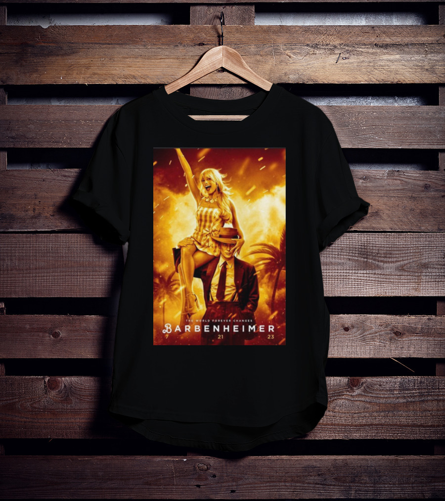 Barbenheimer 7 21 23 The World Forever Changes Stevereevesart T-Shirt