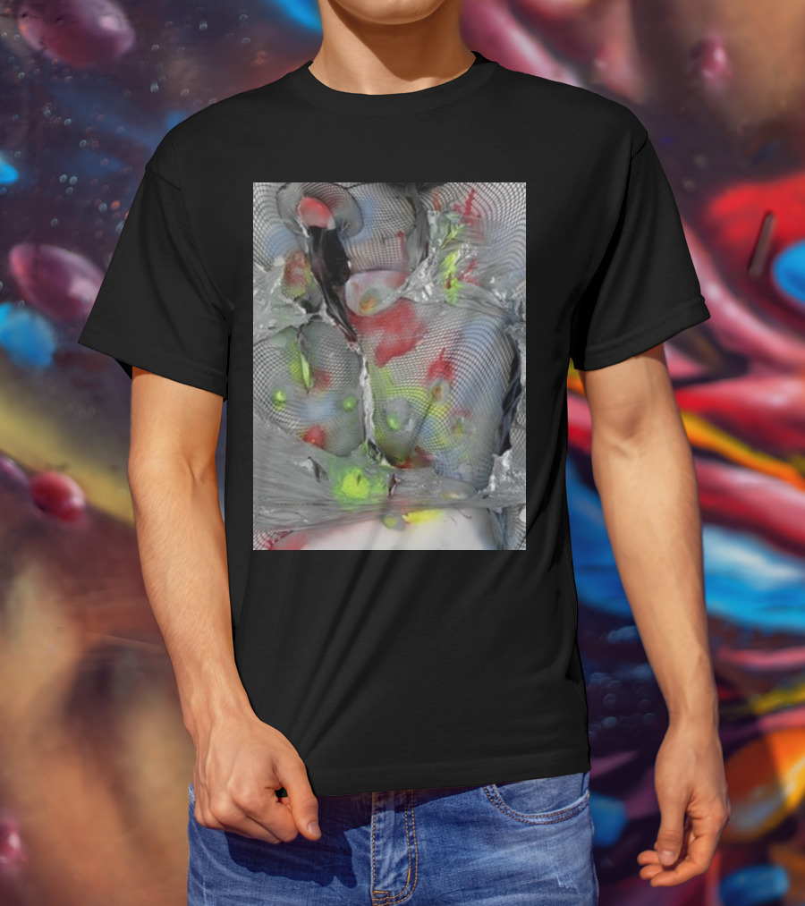 Arca1000000 ^16 Ss Abstract Mesh And Color T-Shirt