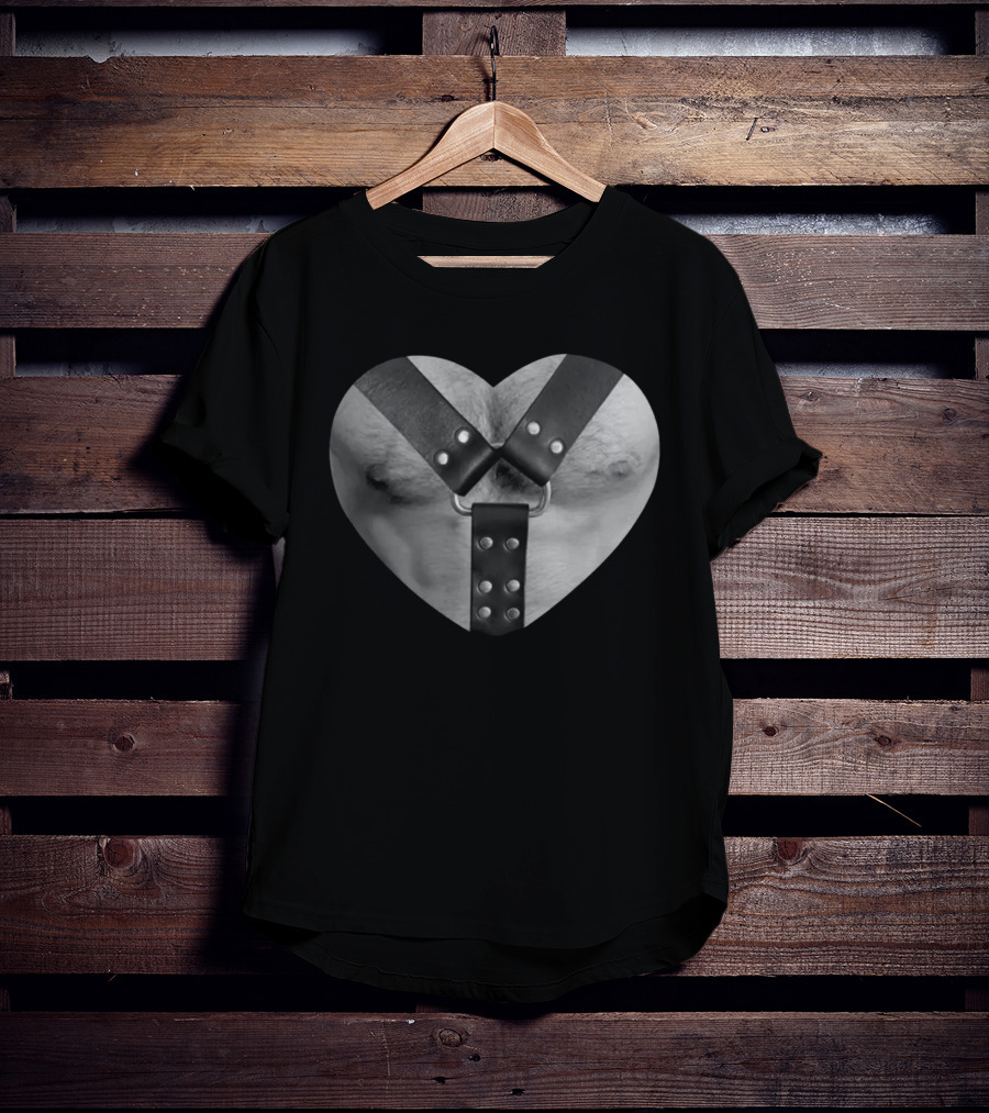 Harness Heart Chest Harness In Heart Shape T-Shirt