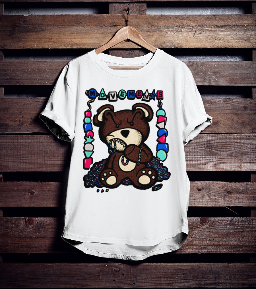 Movements Crazy Teddy Bear Beads Playful Blocks T-Shirt