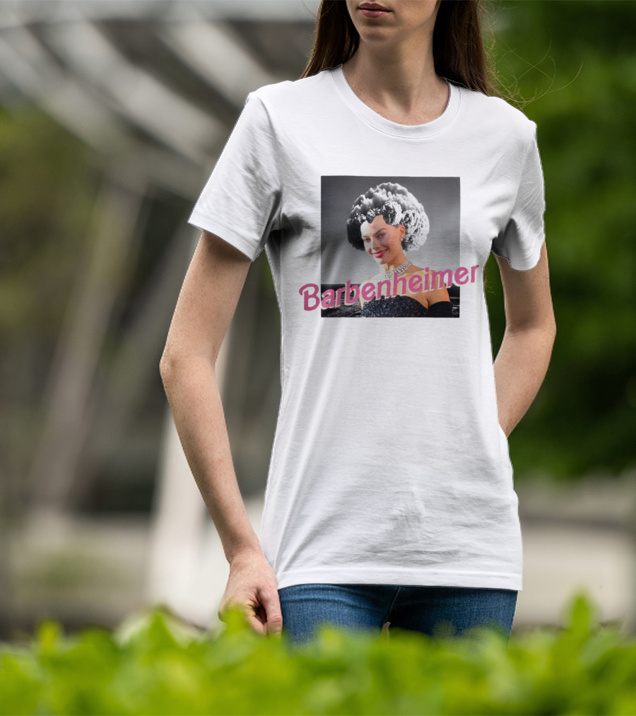 Barbenheimer Mushroom Cloud Hair Classic Glamour T-Shirt