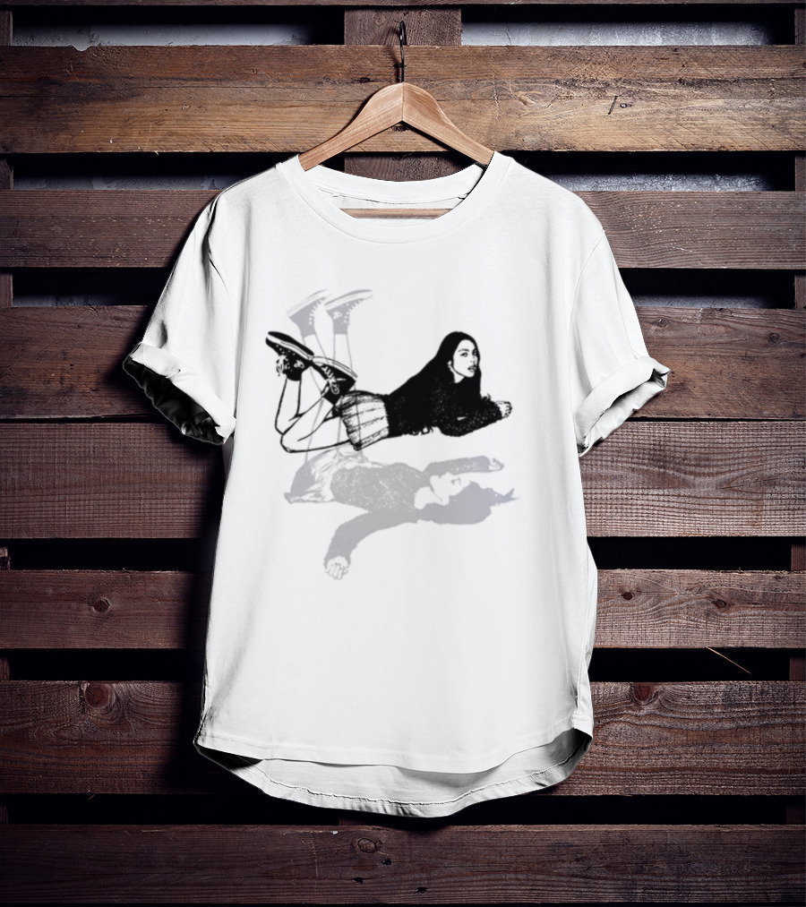 Oliviarodrigo Guts Album Art Floating Figure With Black Outfit And Boots T-Shirt