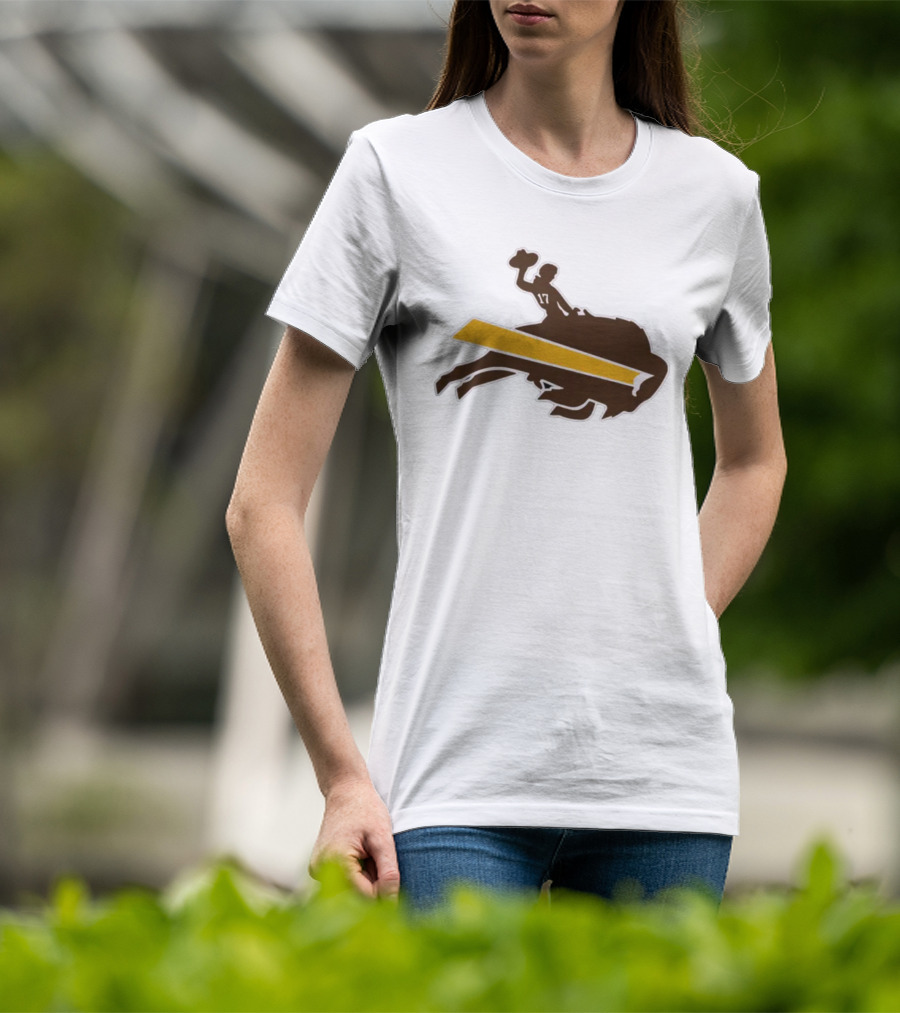 Josh Allen 17 Buffalo Bills Wyoming Cowboys T-Shirt
