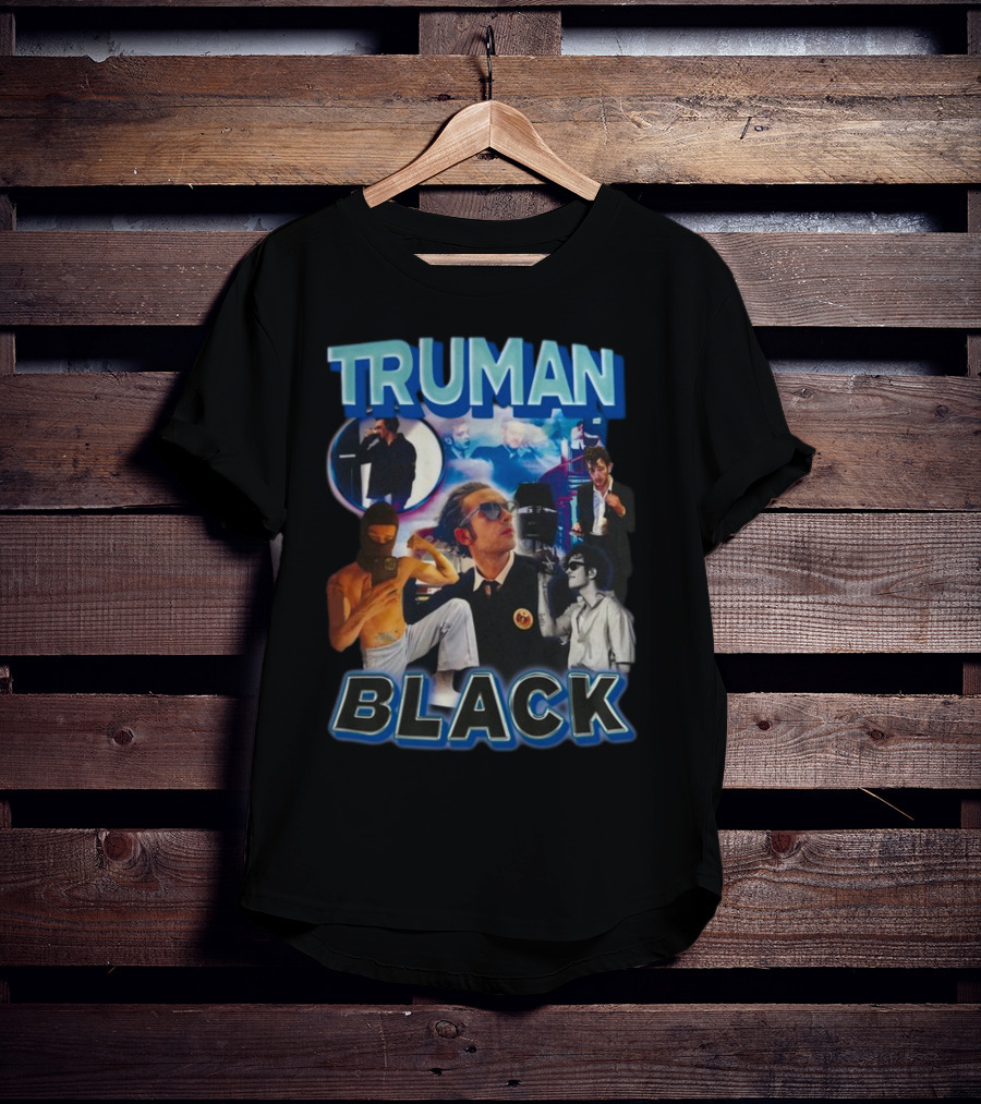 TRUMAN BLACK Iconic Multicolor Collage T-Shirt