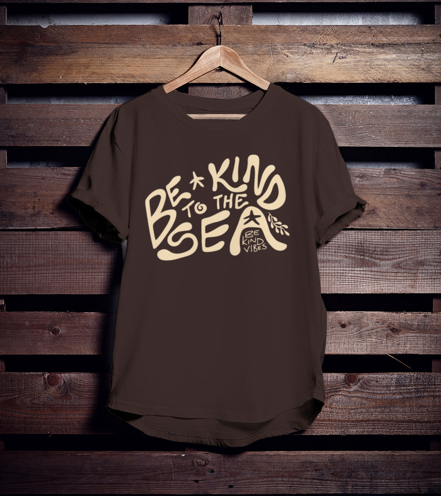 Be Kind Vibes Be Kind To The Sea Starfish Plant Emphasis T-Shirt