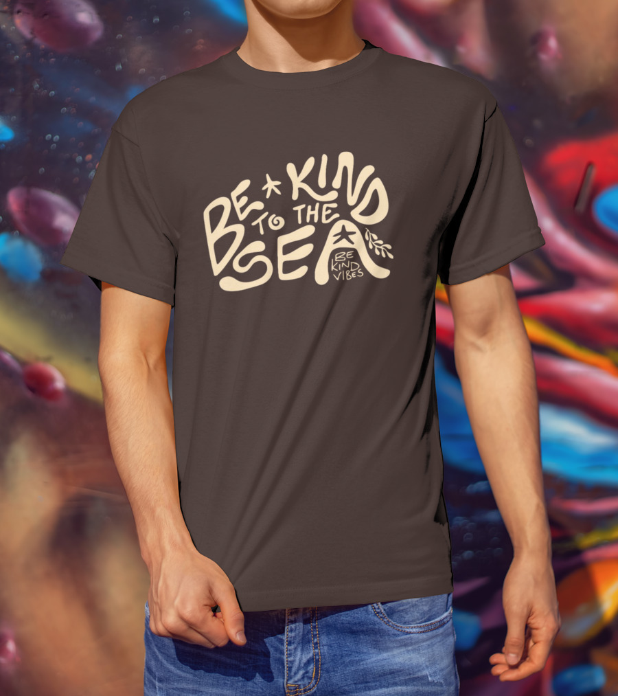 Be Kind Vibes Be Kind To The Sea Starfish Plant Emphasis T-Shirt