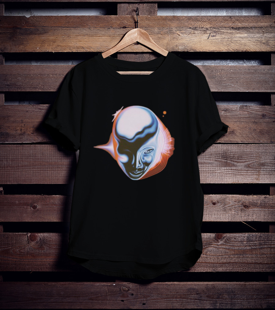 Take My Breath Futuristic Surreal Face T-Shirt