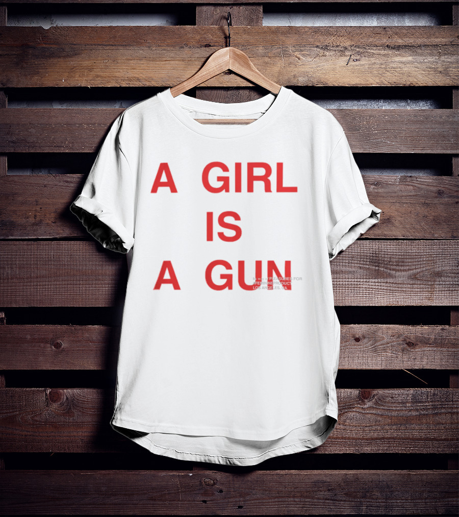 A Girl Is A Gun Pleasures X FTP Los Angeles Collaboration T-Shirt