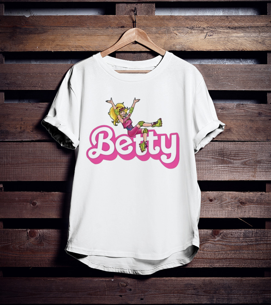 Betty Roller Skating Fun Barbie Style Adventure T-Shirt